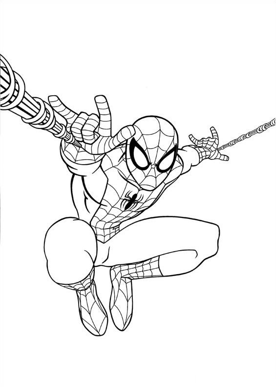 Kids-n-fun.com | Coloring page Ultimate Spider man spiderman 4